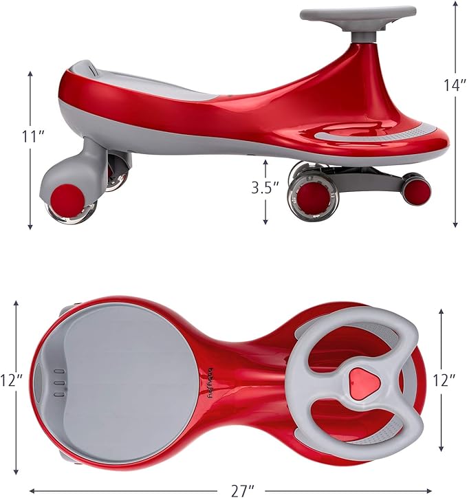 HONEY JOY Wiggle Car, 2 in 1 Swing Car