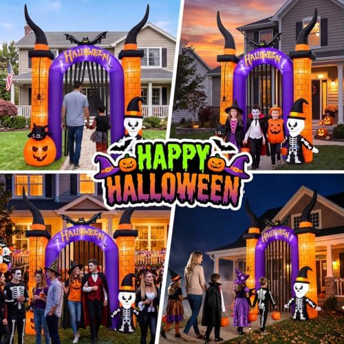 10.8FT Halloween Inflatables Archway Outdoor Decoration