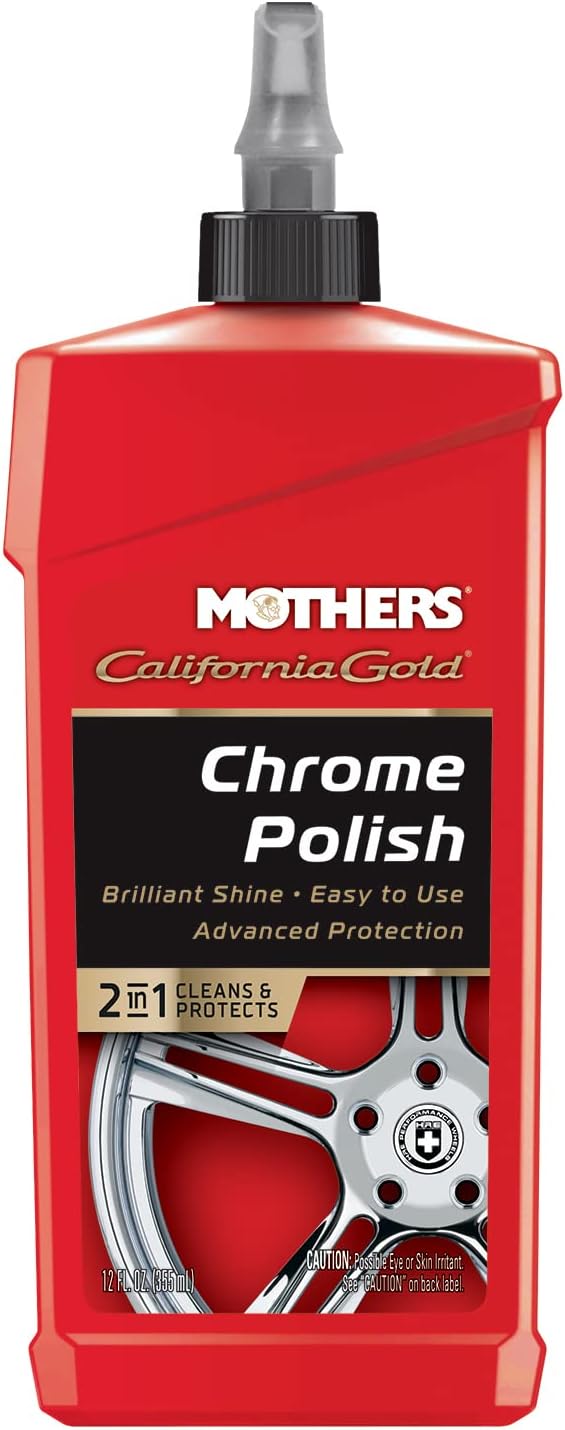 Mothers 05212-6 California Gold Chrome Polish - 12 oz., (Pack of 6)