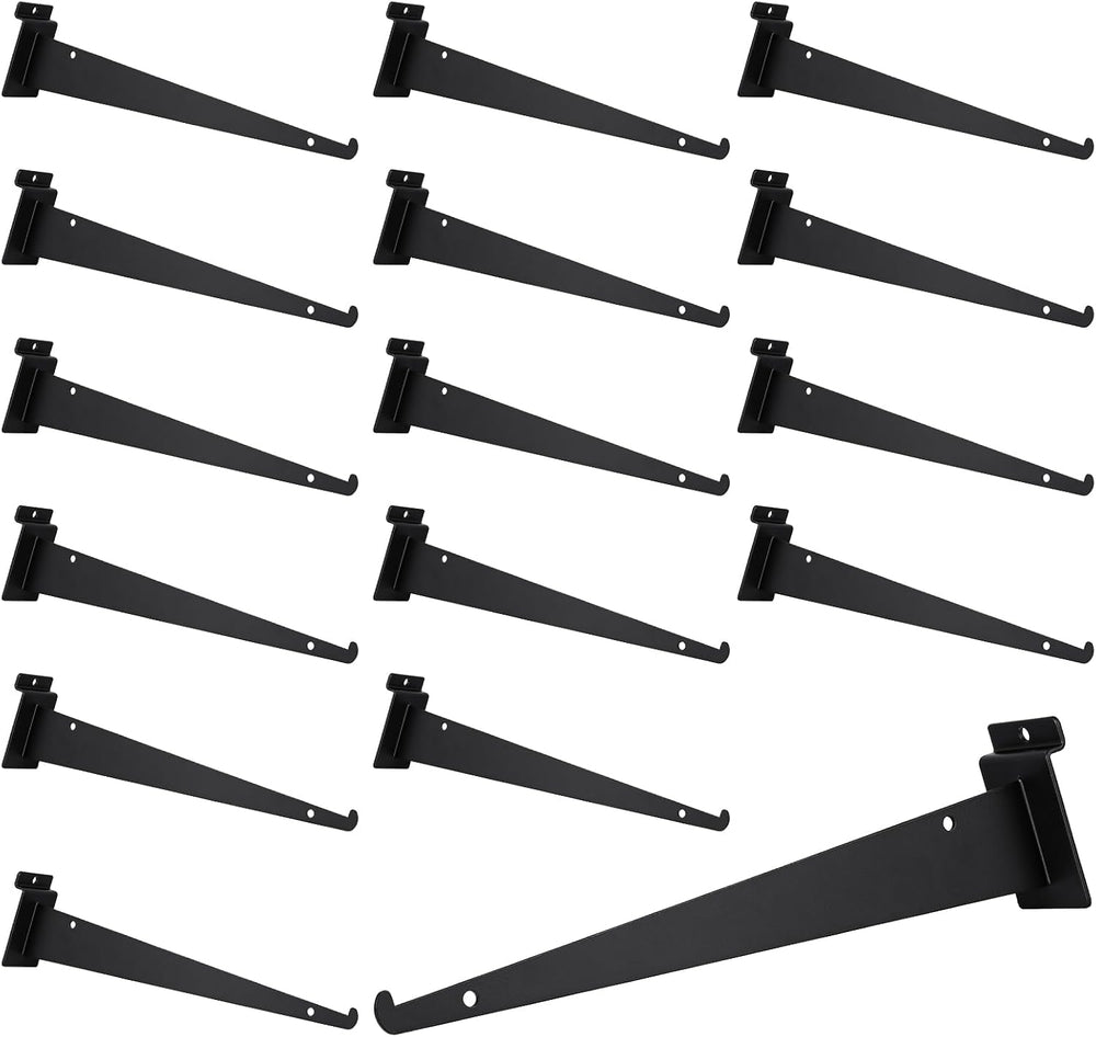 12 Inch Slatwall Shelf Bracket, Slatwall Accessories, Heavy Duty Slat Wall Sh...