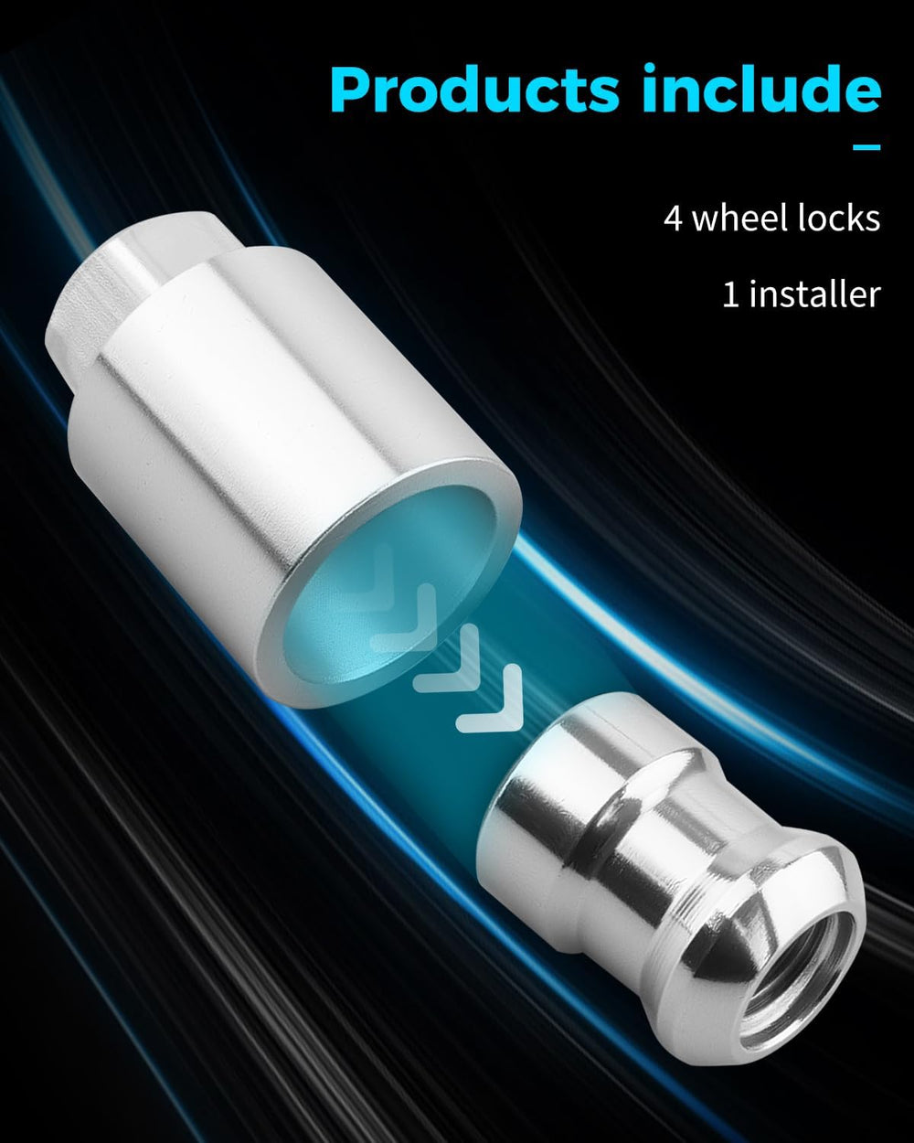 08W42-S6M-201 Exposed Wheel Lock, Chrome โ Fit for ILX 2013, for RDX 2007-201...