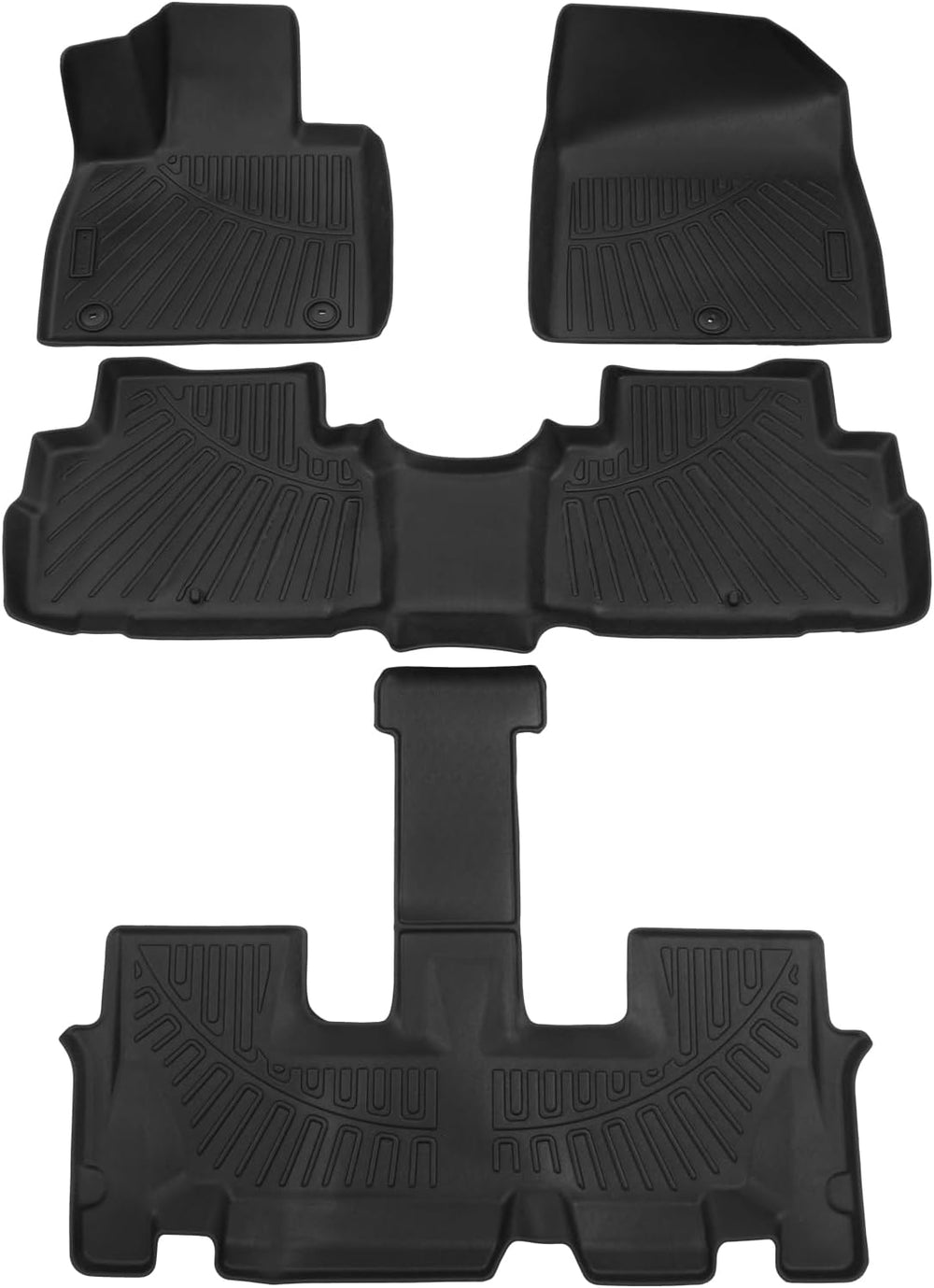 Powerty Floor Mats for 2020-2024 2025 Hyundai Palisade Accessories All Weather