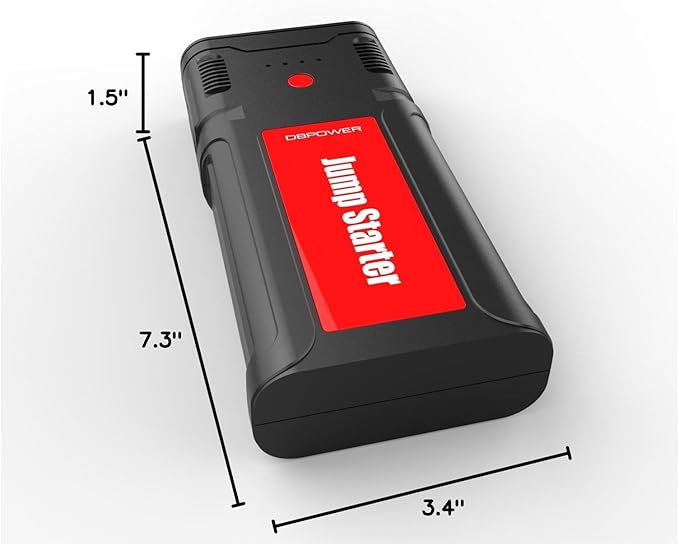 DBPOWER Jump Starter 2750A Peak 76.96Wh Portable Car Jump Starter 12V Auto