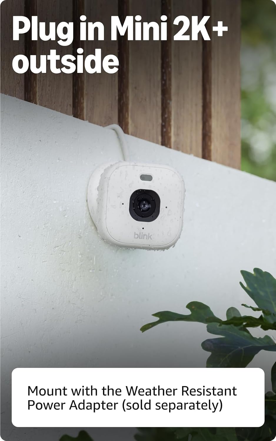 Blink Mini 2K+ (newest model) – Plug-in Home & Pet Indoor Security Camera...