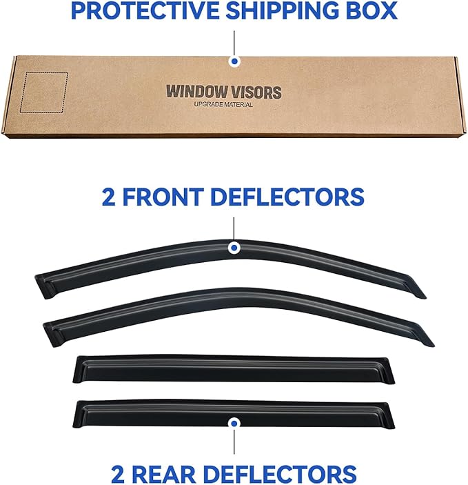 Window Visors Rain Guards Shield