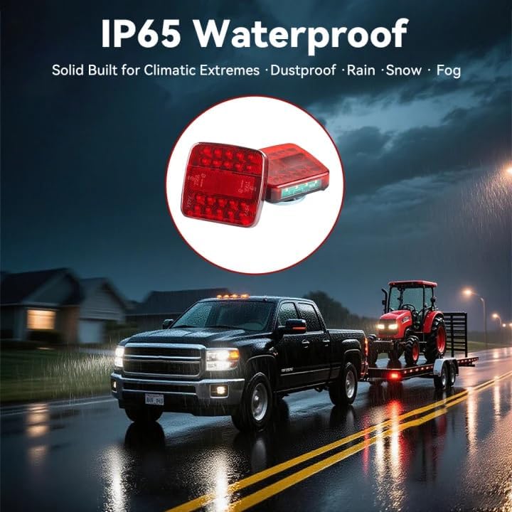 Wireless Trailer Lights Magnetic, Upgrade Rechargeable Wireless Trailer Tow L...
