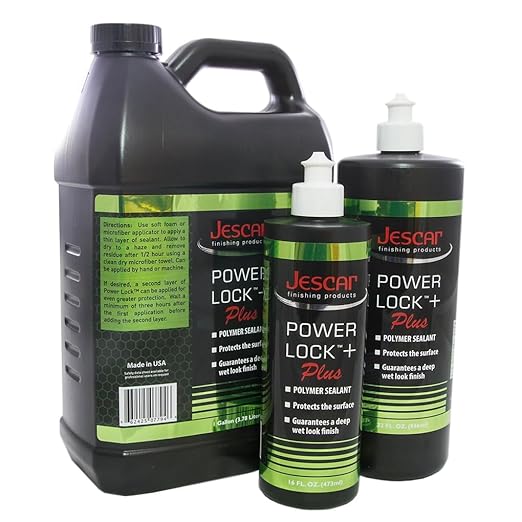 Jescar Power Lock Plus Polymer Sealant - 16oz - Durable High-Gloss Paint Sealant