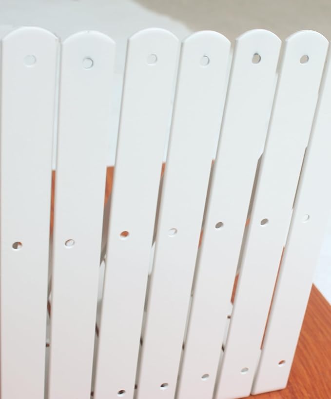 16 Pack L10 x H 8" White Heavy Duty Shelf Brackets