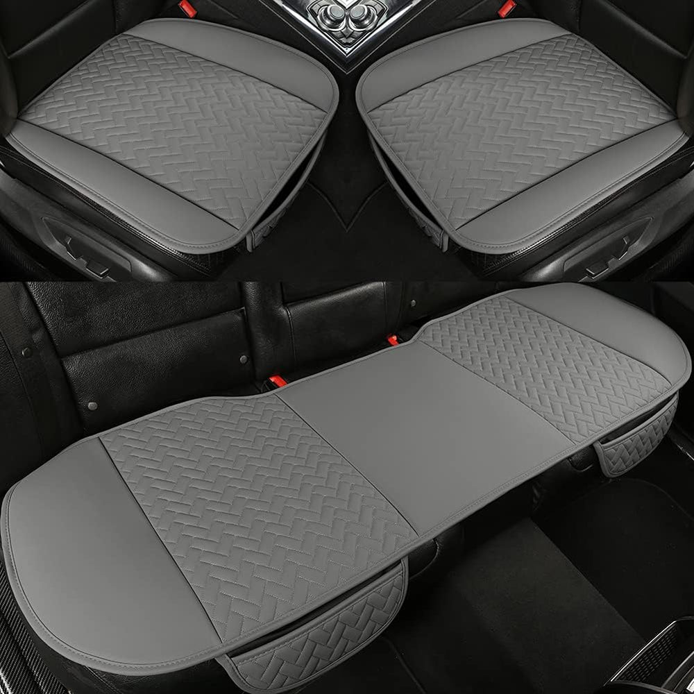West Llama Full Set Car Seat Covers for Front and Rear Bottom Seats Only, Lux...