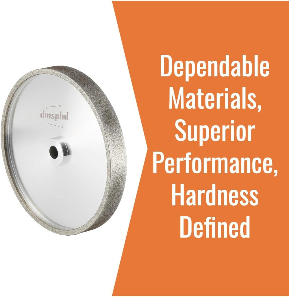 CBN Grinding Wheel with 6 inch 180 Grit,1/2'' Bore,1'' Wide, ...