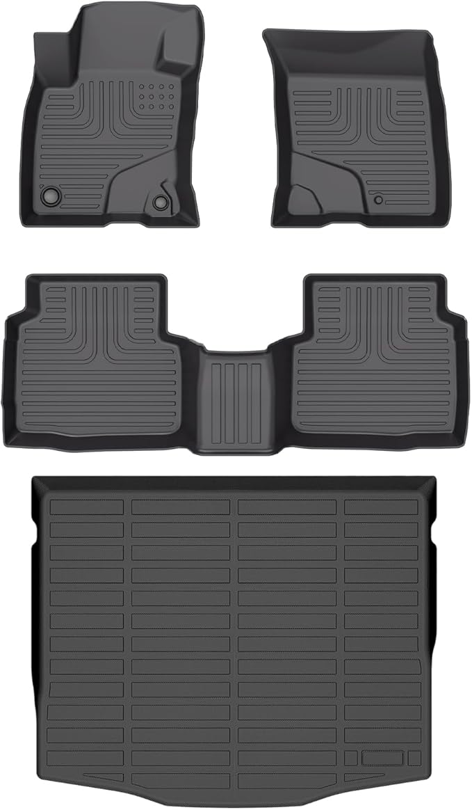 Wayhigh-All Weather Floor Mats and Cargo Mat Set Fit
