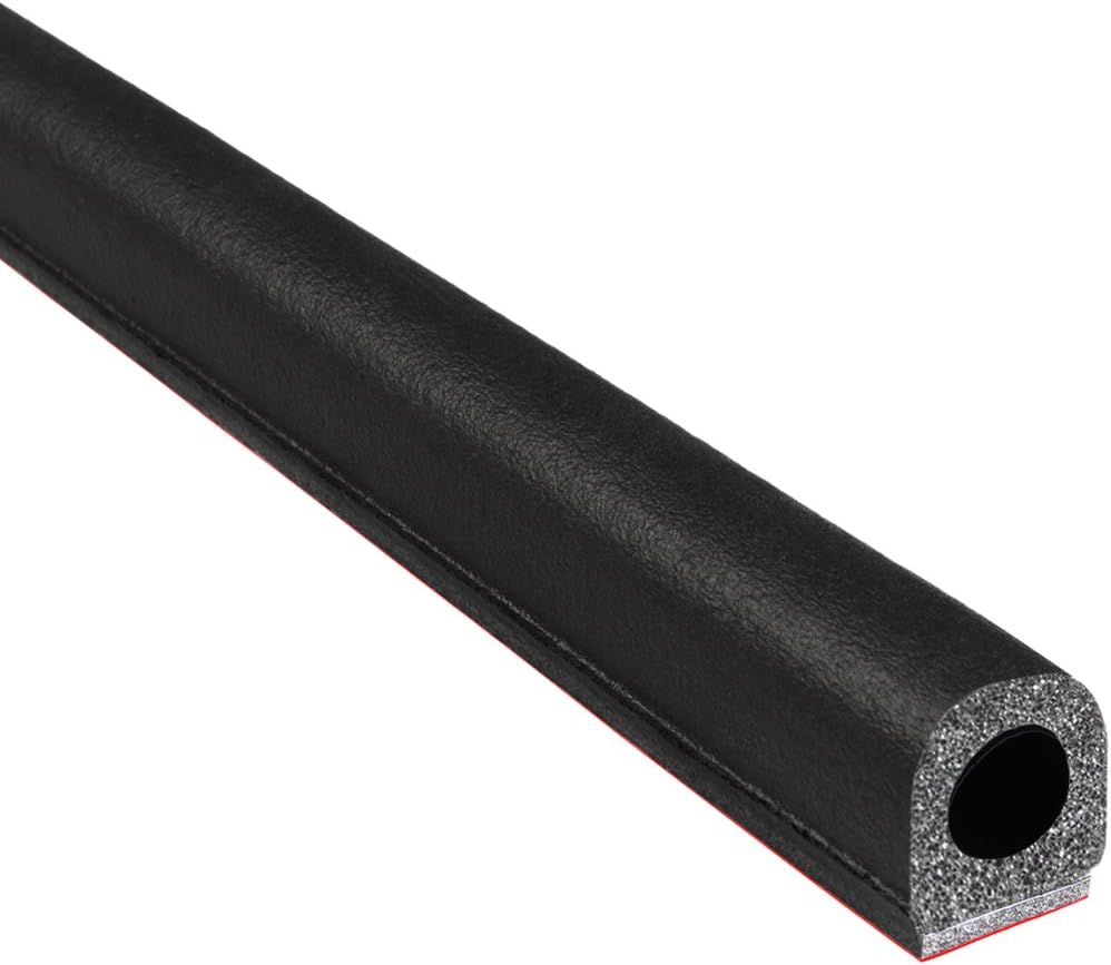 TRIM-LOK D-Shaped Rubber Seal with 3M Bonded Tape, 0.5-Inch Height, 0.5-Inch ...