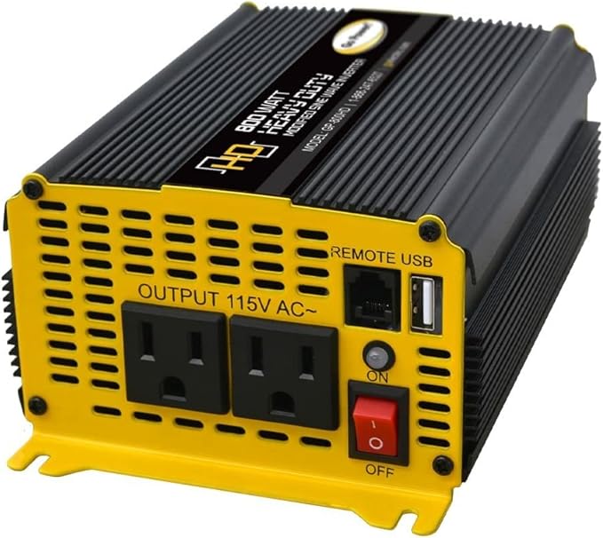 Go Power 80175 GP-800HD 800 Watt Heavy-Duty Modified Sine Wave Inverter