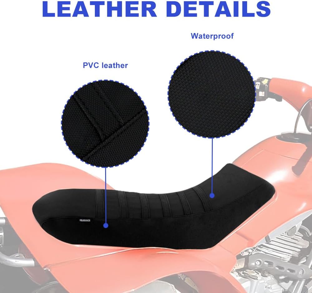 Non-Slip Gripper Seat Cover Fit for TRX 300 EX Sportrax 1993-2006 | PVC Leath...