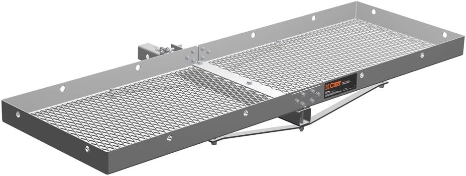 CURT 18100 Tray-Style Trailer Hitch Cargo Carrier, 500 lbs. Capacity, 60-Inch...