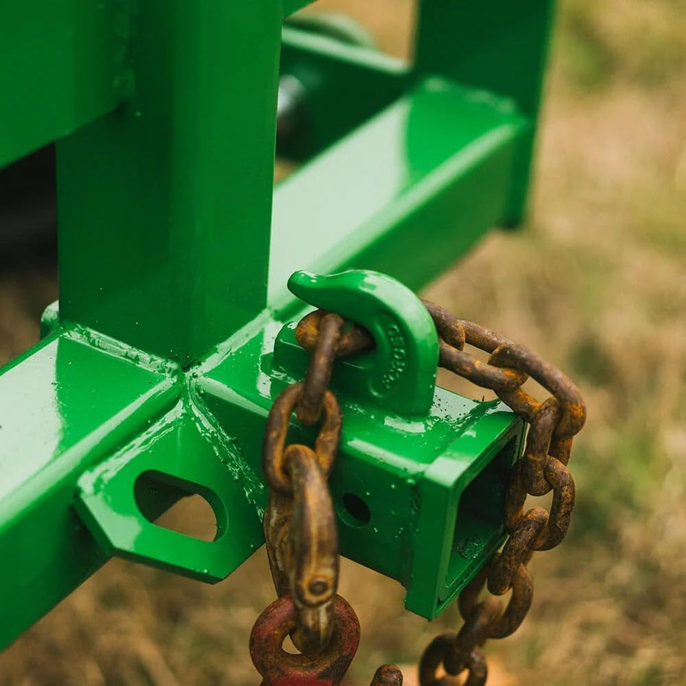 Titan Attachments Standard Series 3 Point Charcoal Tractor Drawbar with Suitc...