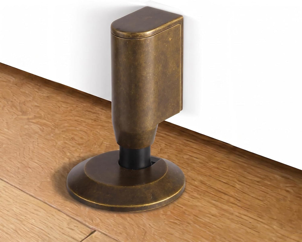 3 Pack Magnetic Door Stopper, Retractable Magnet Floor Door Stop with 0.4 in ...