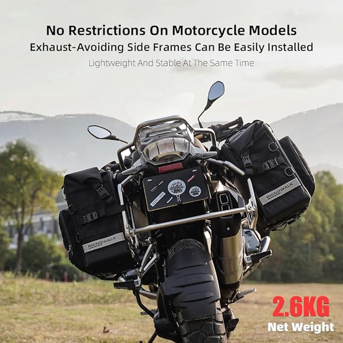 Rhinowalk Motorcycle Saddlebag Waterproof Luggage Bag Quick Release Motorcycle