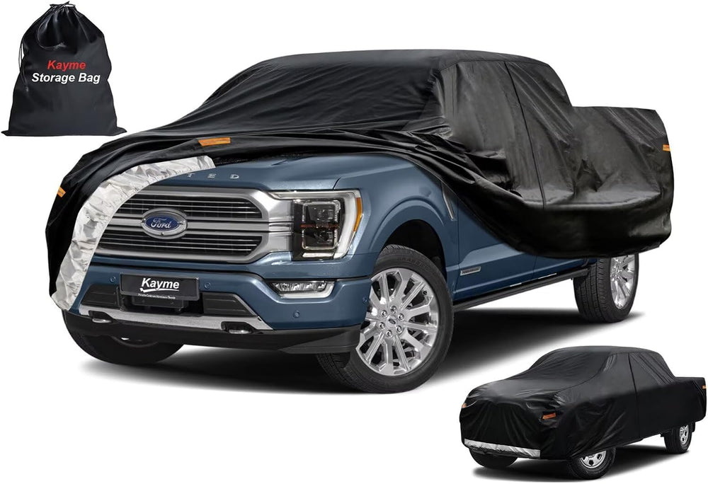 Kayme Truck Cover Custom Fit Ford F-150 SuperCrew Short Bed. Full Exterior