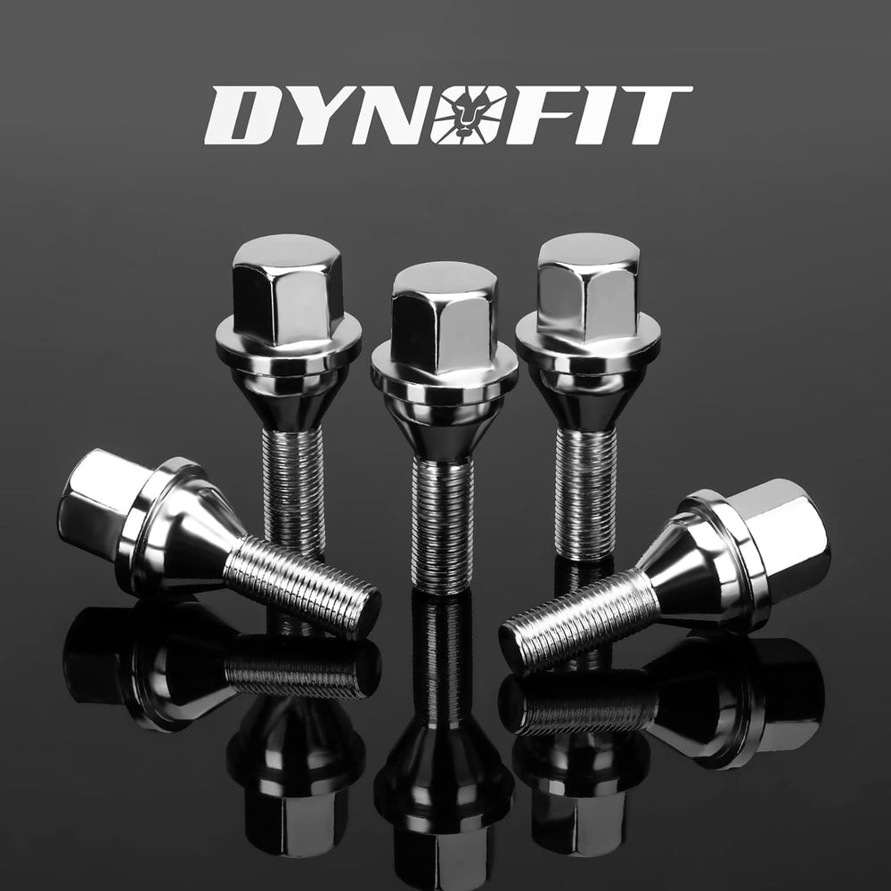dynofit 12x1.25 OEM/Stock Wheel Lug Bolts, 20pcs ET 28mm Shank 19mm Hex 2.45 ...