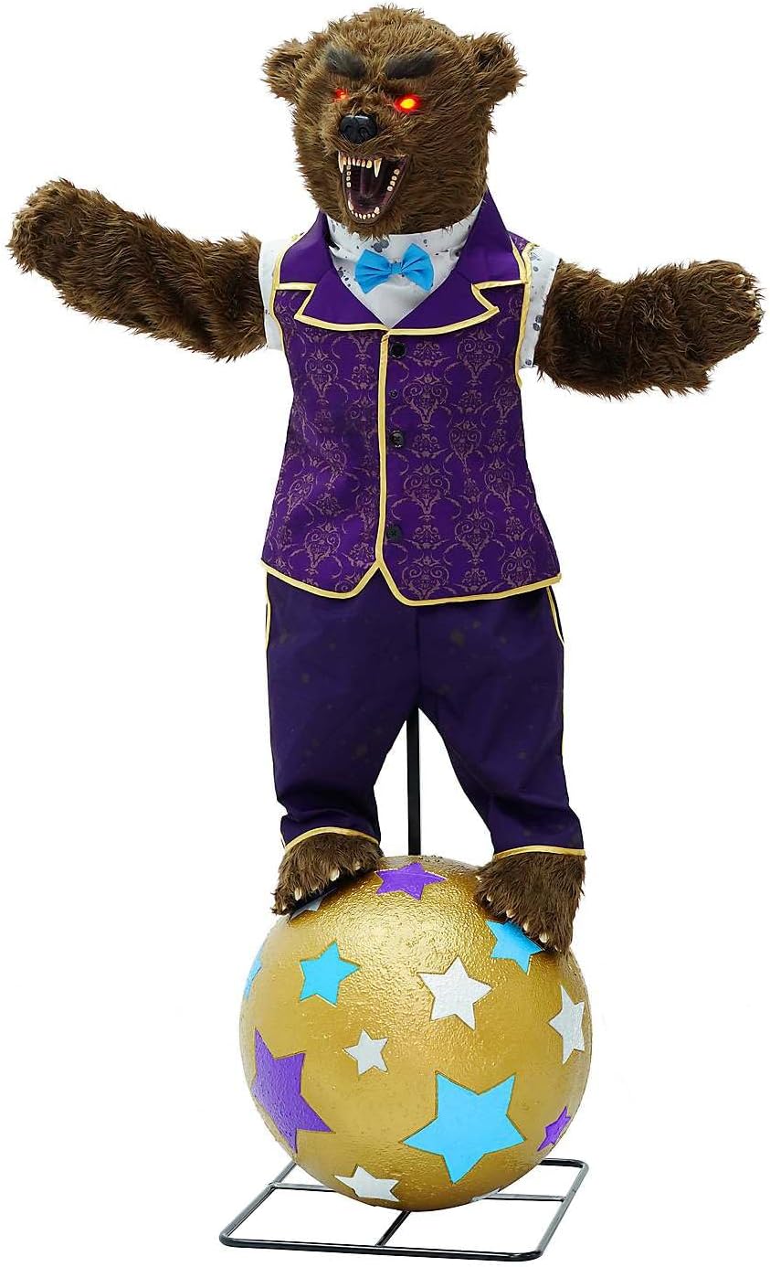 Spirit Halloween, 5 Ft 10 In Barnaby the Bear Animatronic, Halloween Prop