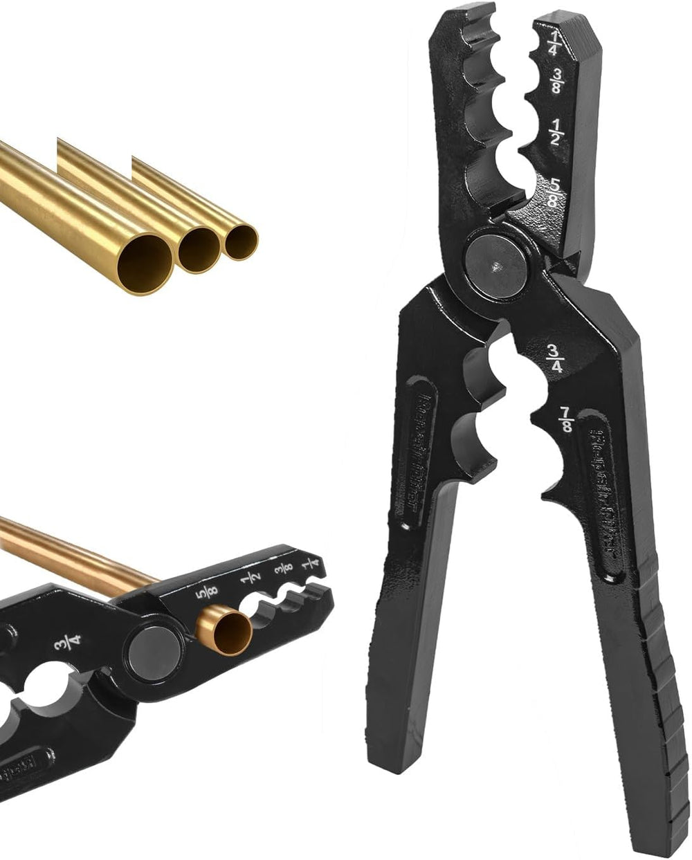Manual Copper Tube Rounder - 6 Hole Pipe Repair Pliers for 1/4" 3/8"...