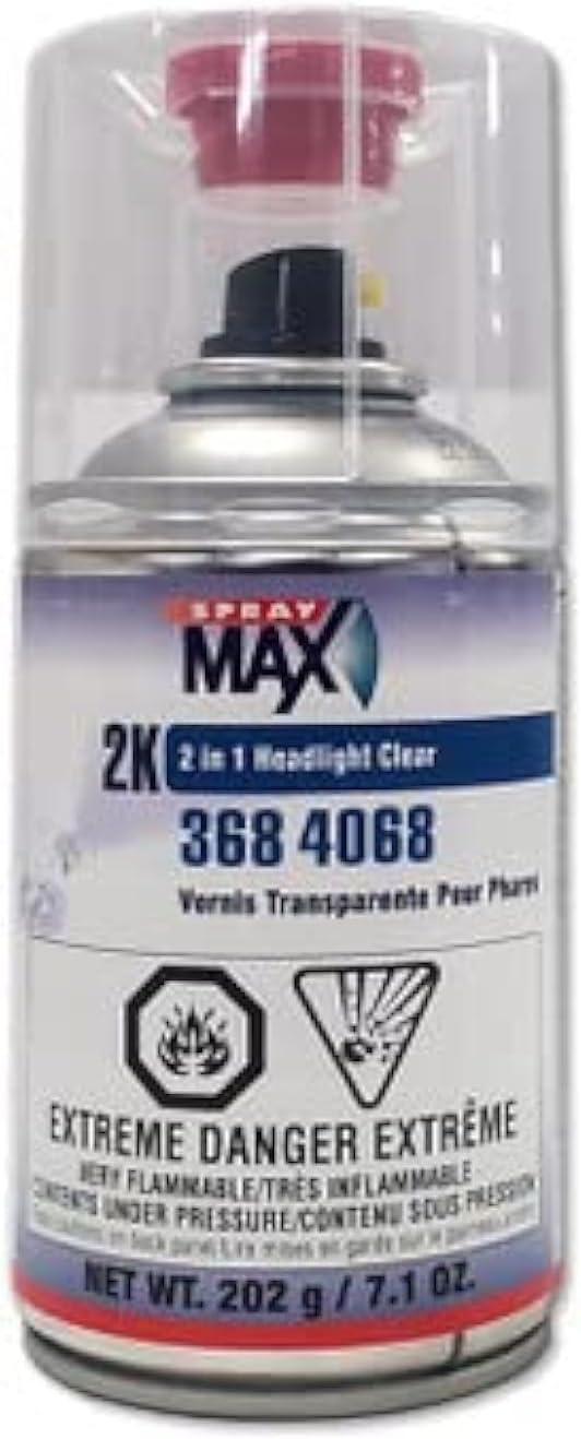 SprayMax 2K 2in1 Headlight Clear Coat | Professional Headlight Restoration Sp...