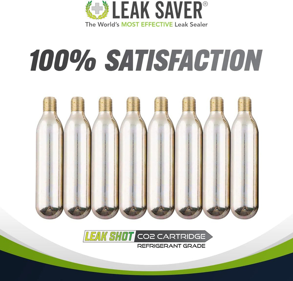 Leak Saver - Leak Shot Refrigerant Grade CO2 Refill Cartridges (24 Pack) - Re...