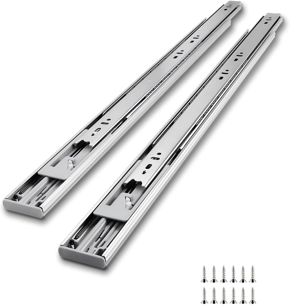 Soft Close Drawer Slides 22 Inch Side Mount 1 Pair, Heavy Duty Drawer Slides ...