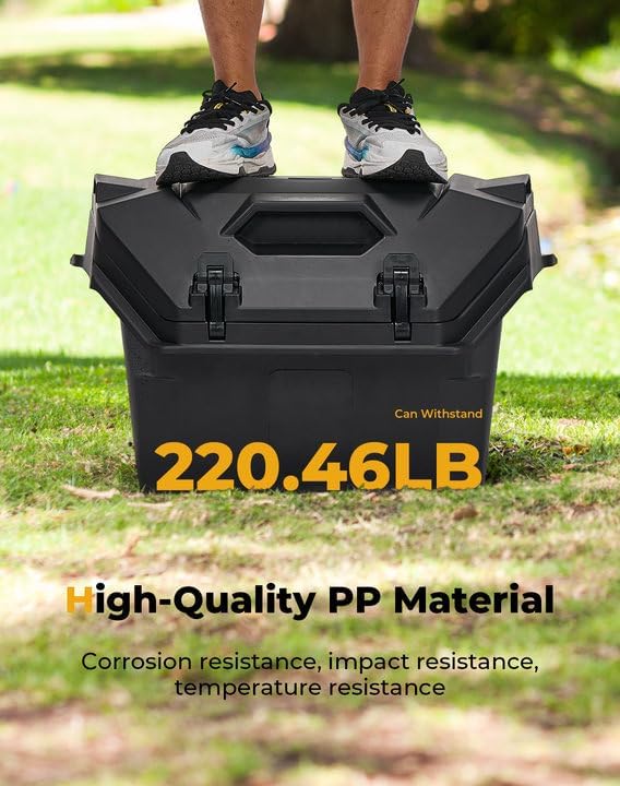 KEMIMOTO 2024/2025/2026 XP 1000 Rear Cargo Box 55QT Water-resistant | Compati...