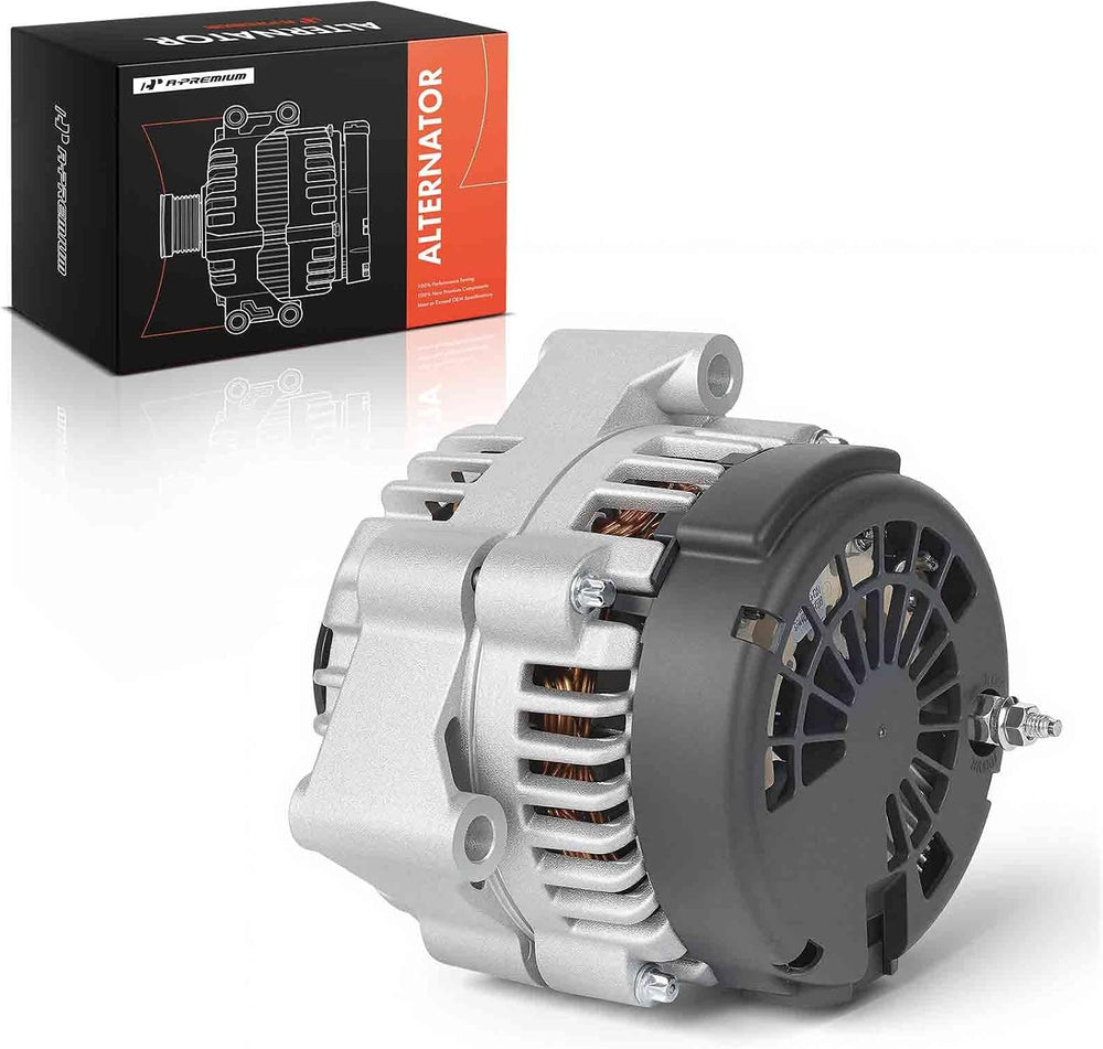 A-Premium Alternator, 12V 105A, 4-Pins Only, 6-Groove Pulley Clockwise