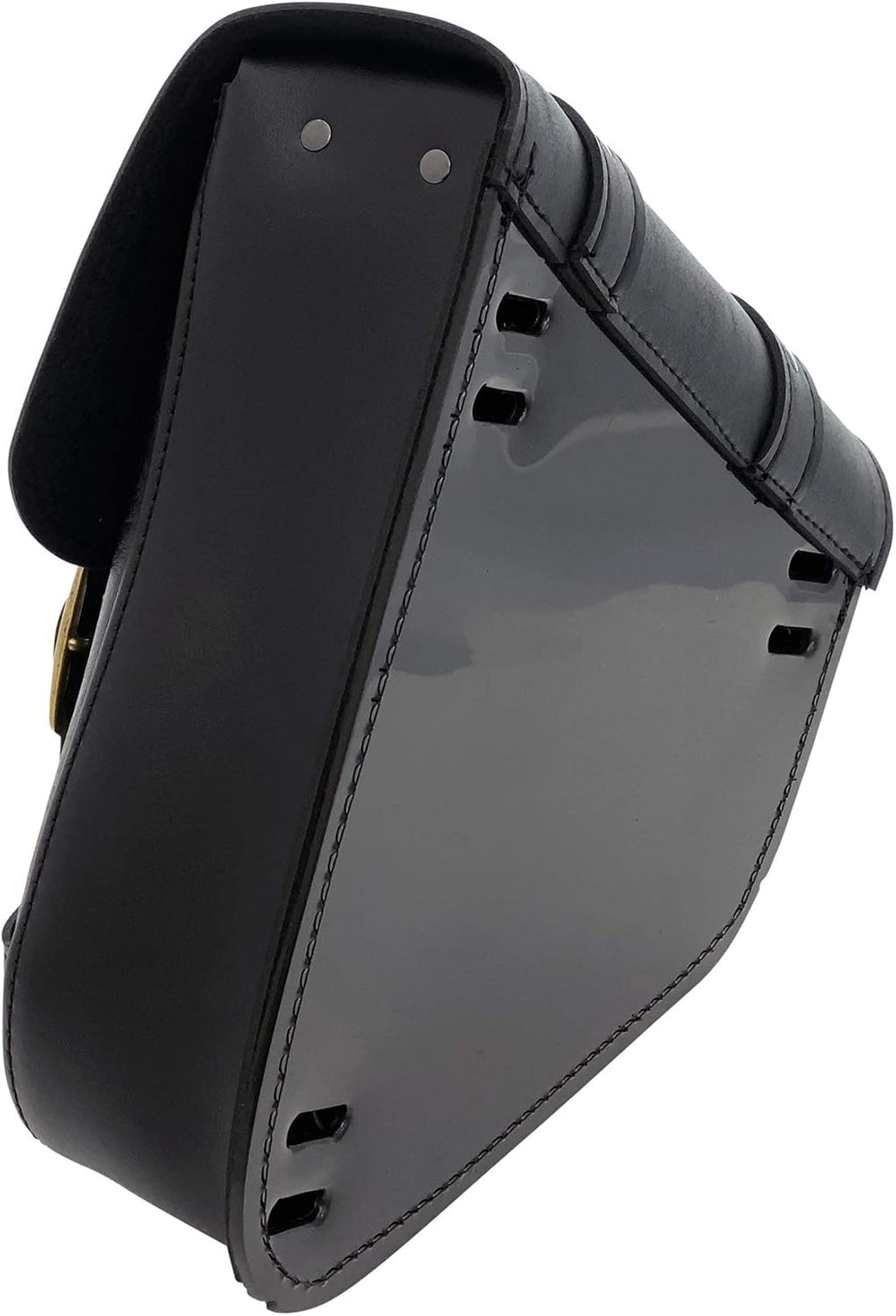 Willie & Max Black Synthetic Leather Motorcycle Swingarm Bag for Sportste...