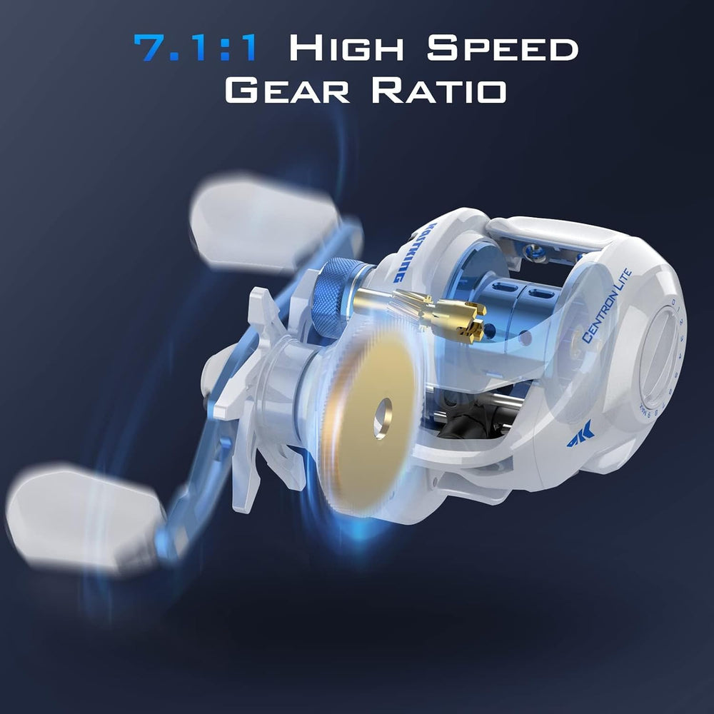 KastKing Centron Lite Baitcasting Fishing Reels with 7.1:1 Gear Ratio