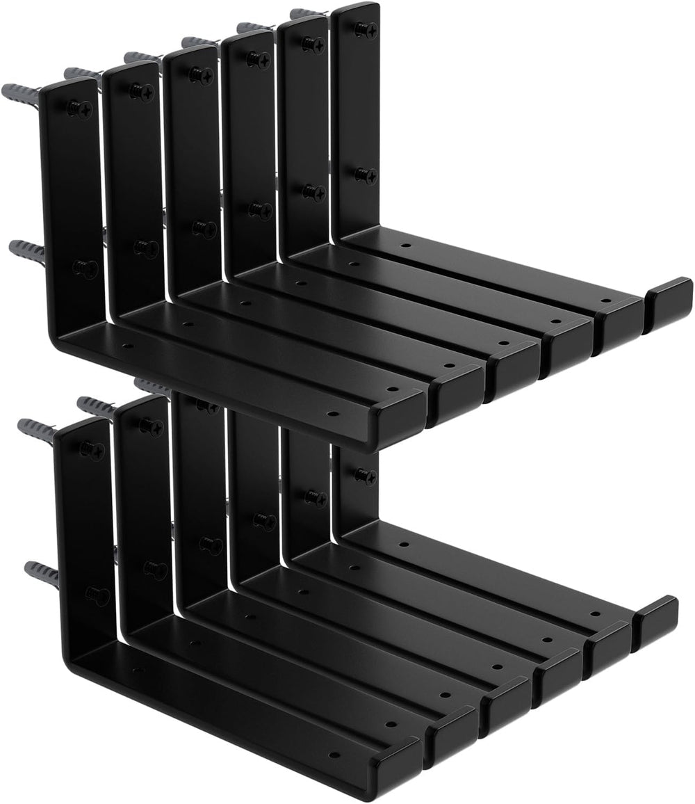 12-Pack Shelf Bracket, 9.25" L x 6" H x 1.5" W Floating Shelf ...