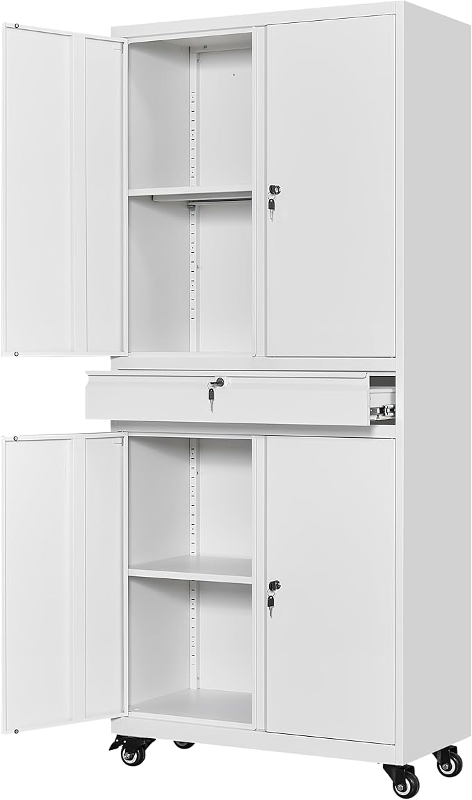 Yizosh Metal Garage Storage Cabinet