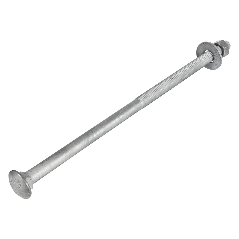 1/2" x 12" (25 Pack) Galvanized Carriage Bolt Kit Grade 307A Includ...