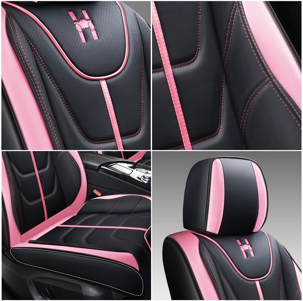 Leather Car Seat Covers,Full Coverage Seat Covers Full Set,Universal Automoti...