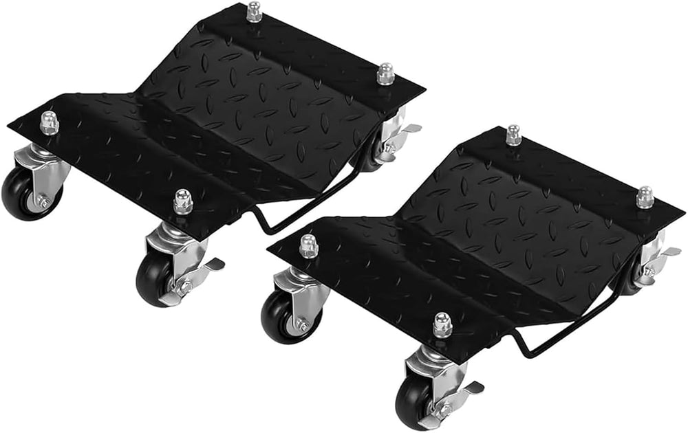 PrecisionAuto Heavy Duty 3000 lbs Car Wheel Dolly Set of 2 โ Steel Tire Skate...