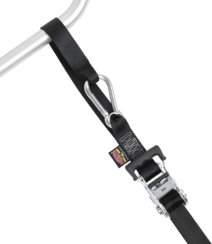 PowerTye - Made in USA - Extra Long Ratchet Tie Down Straps, Heavy Duty