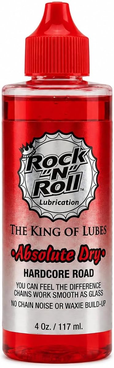 Rock N Roll Bike Lubricant, Absolute Dry Chain Lube 4oz, Pack of 12