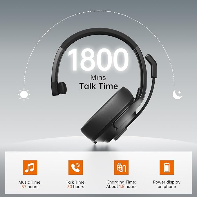 EKSA [Upgrated Trucker Bluetooth Headset
