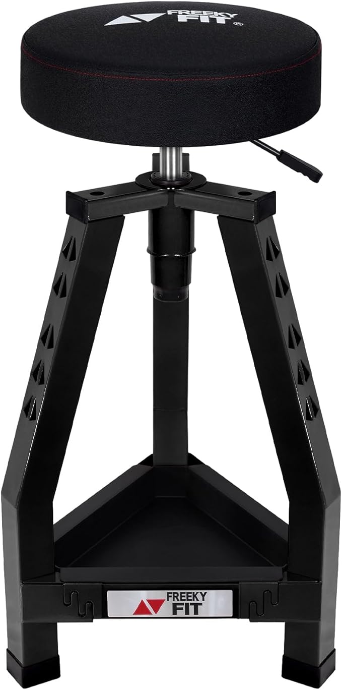 Adjustable Tall Shop Stool, Mechanic Garage Bar Stool Chair, Work Metal Chair
