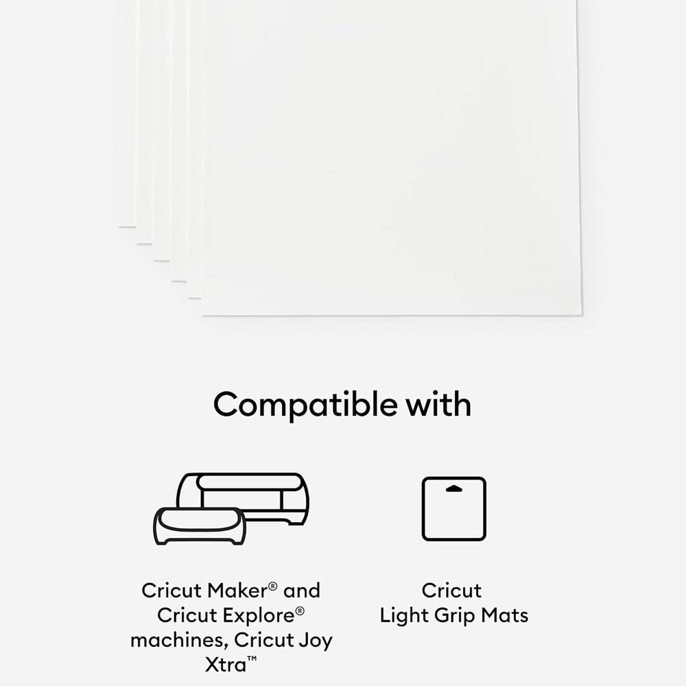 Cricut Sticker Paper (50 White Sheets, 8.5x11)