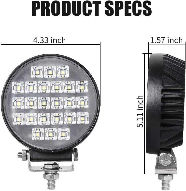 EXZEIT Waterproof LED Pods, 150 Fog Lights, 72W 5760LM, Work Lights for Truck...