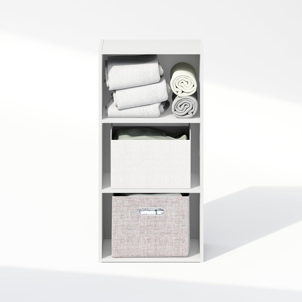 Furinno Reed Closet Organizers and Storage, 3-Tier Closet Organizer, Open She...