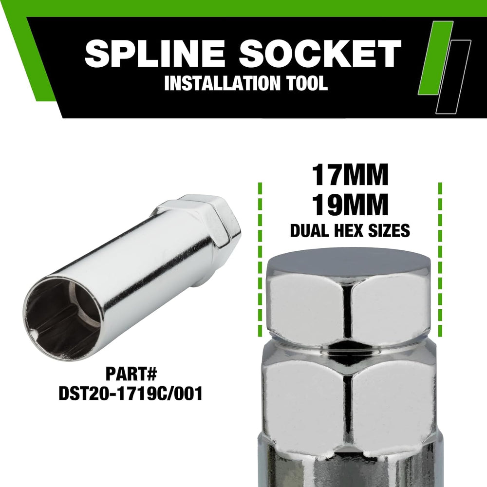 DPAccessories Black M14x1.50 Lug Bolts for Aftermarket Wheels | Spline Bolt |...
