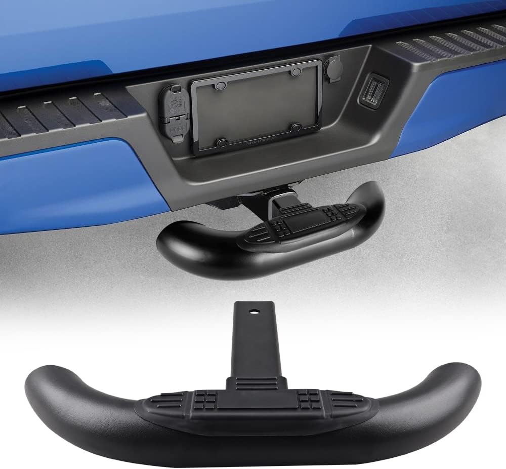Hitch Step for 2 Inch Hitch Receiver Towing Bar Bumper Step Rear End Guard Pr...