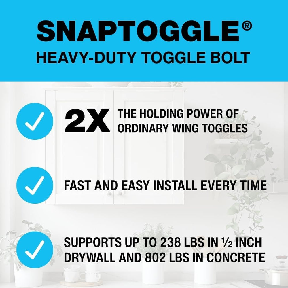 TOGGLER SNAPTOGGLE BB Toggle Anchor 1/4-20 UNC, 200 Pack, w/o Bolts