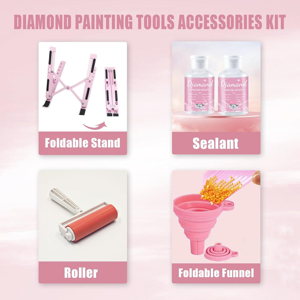 Qlonry 150 Pcs All Inclusive Diamond Painting Tool Kit Diamond Art Accessorie...