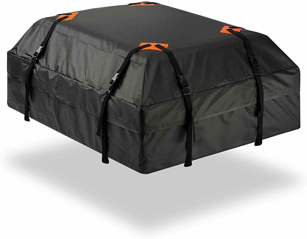 ZONETECH Durable Roof Top Waterproof Cargo Bag -Classic Black 15 Cubic Feet P...